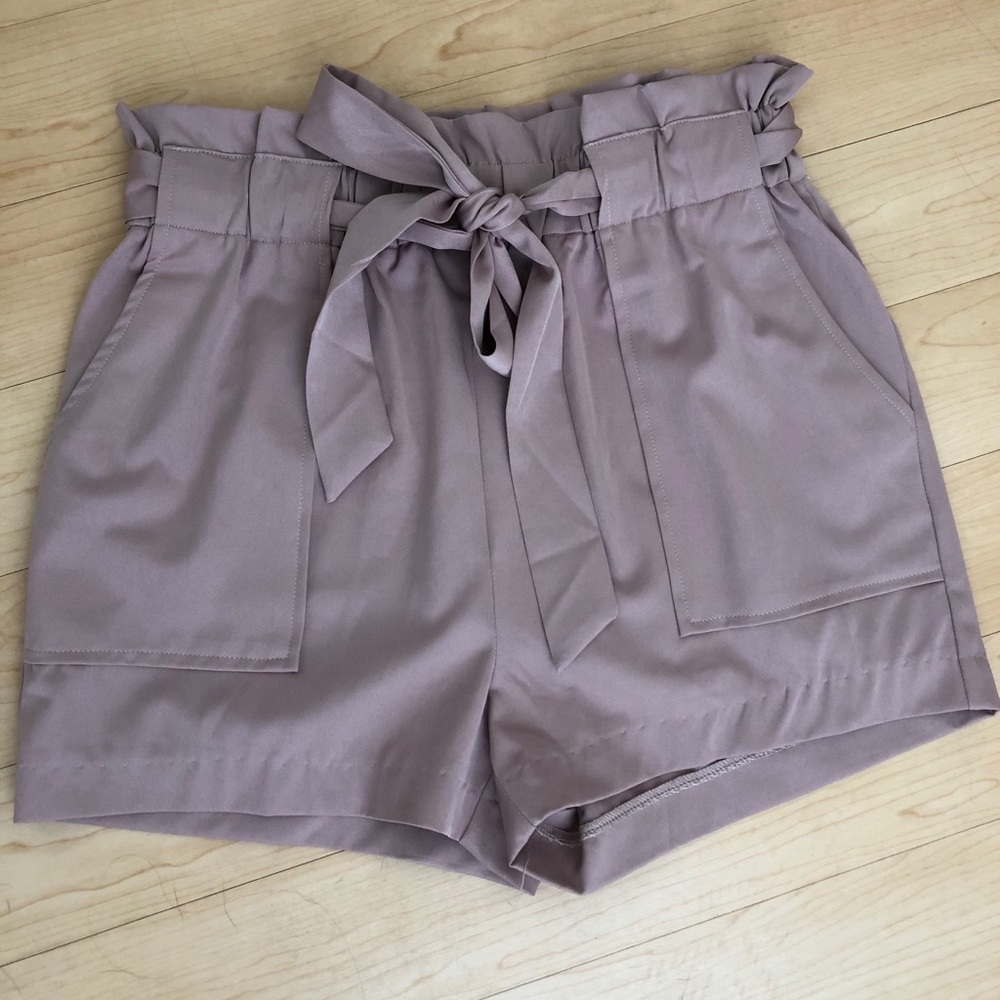 High waisted dress shorts